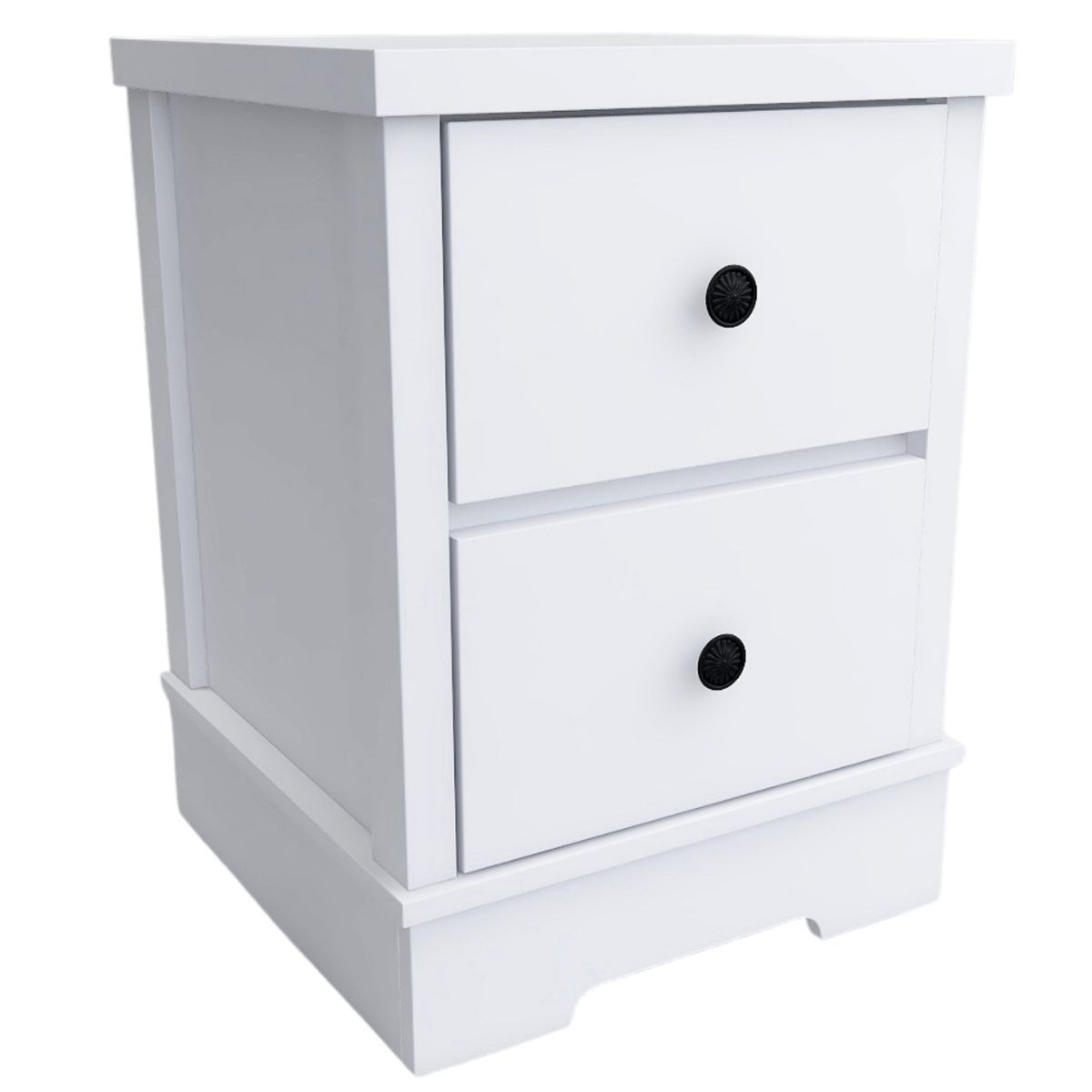 Margaux White Coastal Style Bedside Table Big Bedding Australia