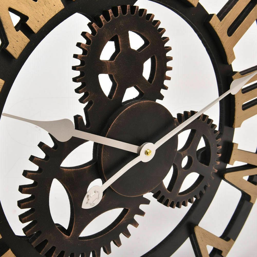 Chic Large Art Wall Clock Rustic Iron Metal Vintage Industrial luxury French Big Bedding Australia