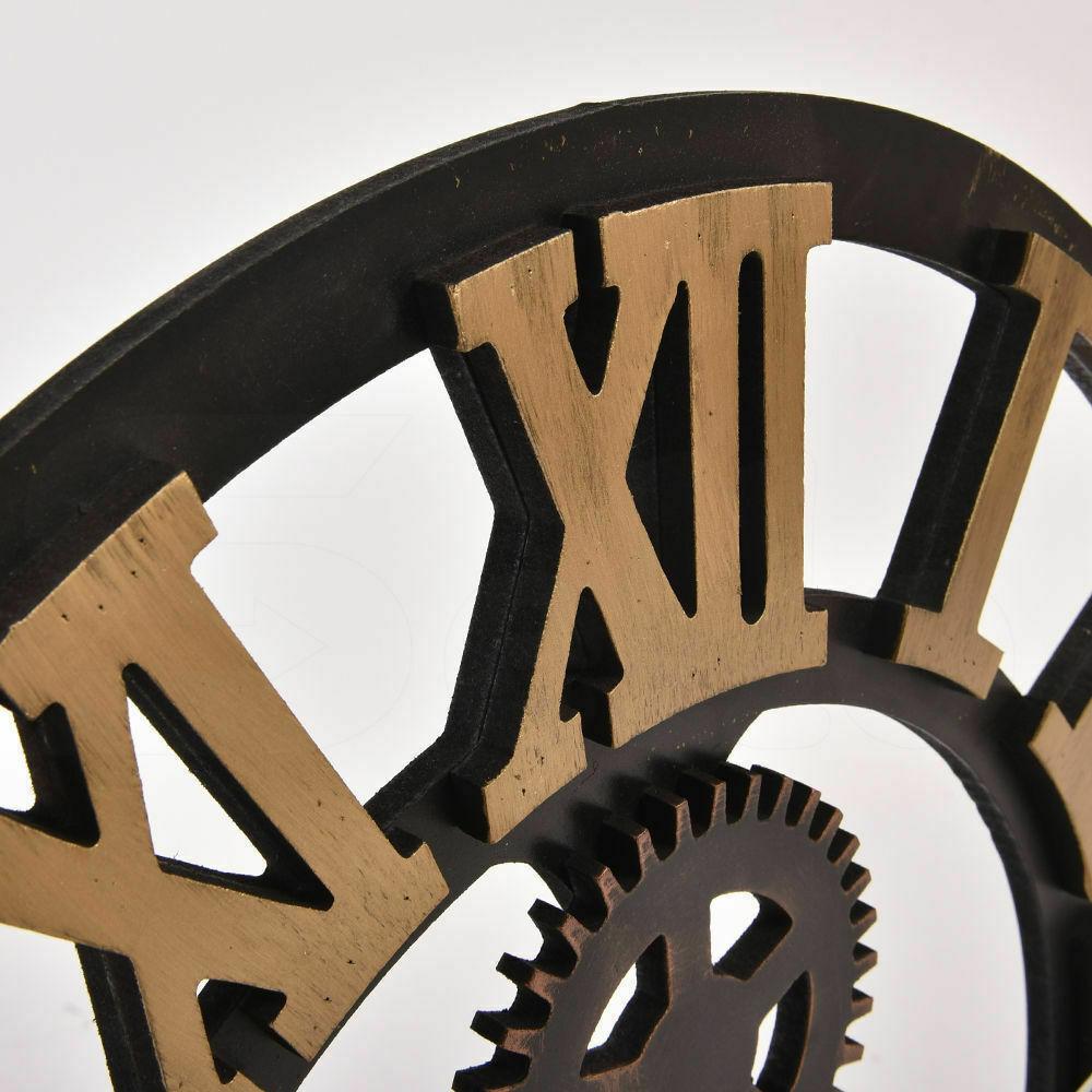 Chic Large Art Wall Clock Rustic Iron Metal Vintage Industrial luxury French Big Bedding Australia