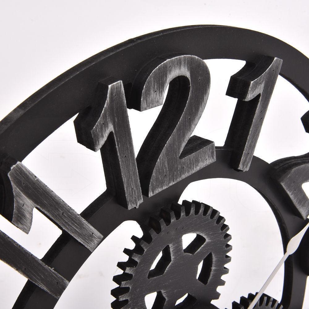 Chic Large Art Wall Clock Rustic Iron Metal Vintage Industrial luxury French Big Bedding Australia