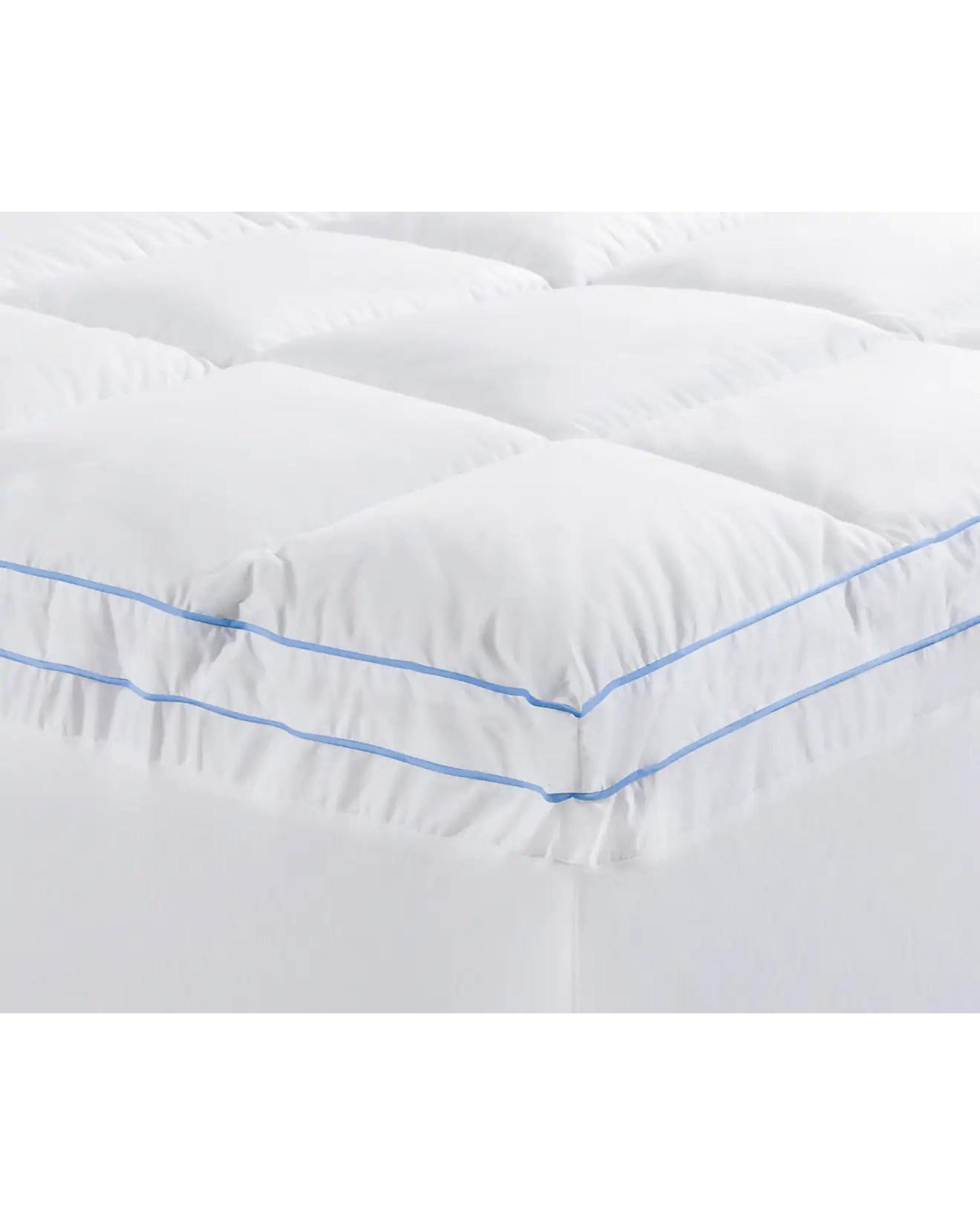 Cloudland Mattress Topper Cloudland 1000GSM Memory Resistant Microball Bed Mattress Topper - White