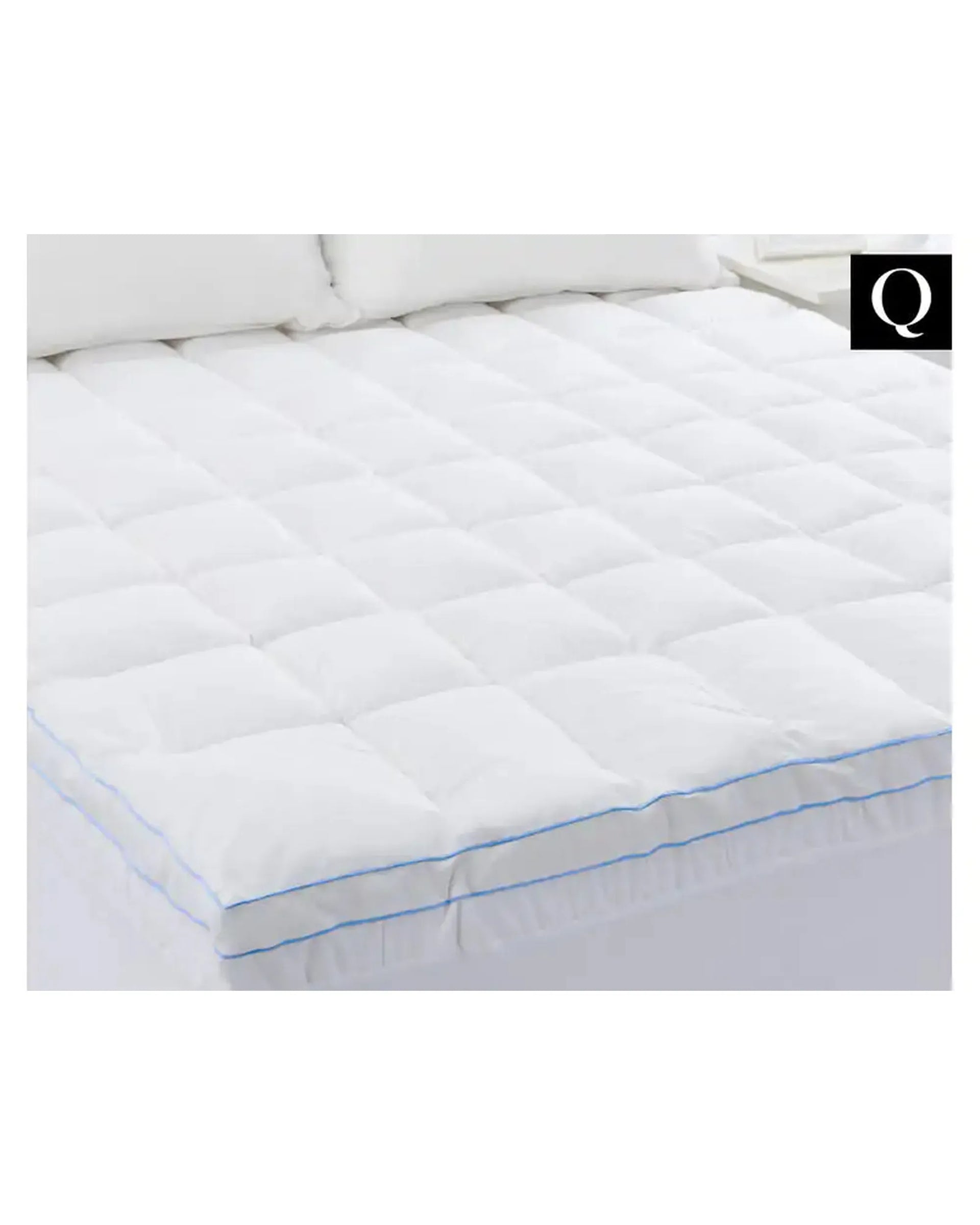 Cloudland Mattress Topper Cloudland 750GSM Memory Resistant Microball Bed Mattress Topper - White