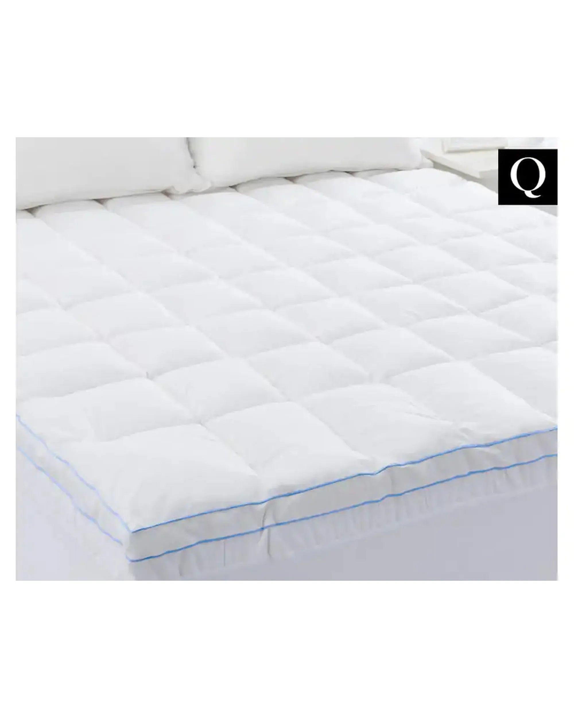 Cloudland Mattress Topper Cloudland 750GSM Memory Resistant Microball Bed Mattress Topper - White
