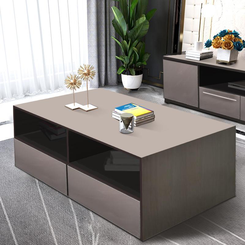 2 Pieces Modern Coffee Table & TV Unit Set Big Bedding Australia