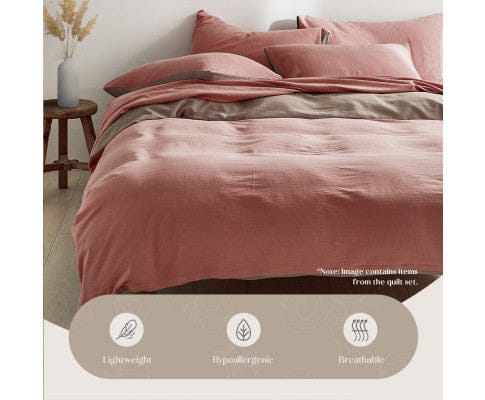 Cosy Club Quilt Cover Cosy Club Duvet Cover Quilt Set Flat Cover Pillow Case Blush Beige Inspired