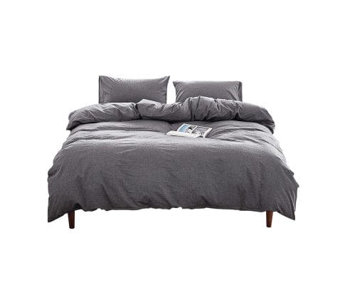 Cosy Club Quilt Cover Cosy Club Duvet Cover Quilt Set King Flat Cover Pillow Case Essential Black