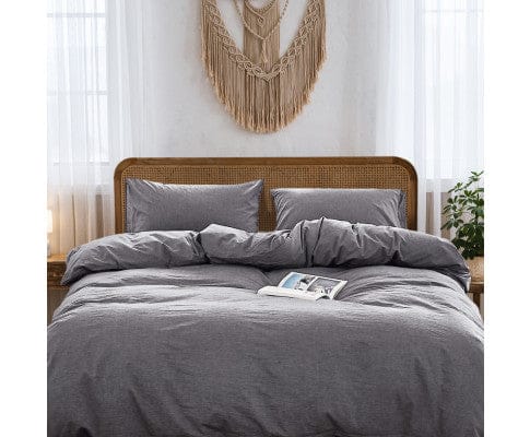 Cosy Club Quilt Cover Cosy Club Duvet Cover Quilt Set King Flat Cover Pillow Case Essential Black