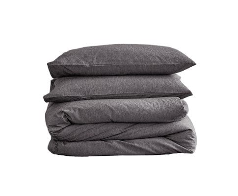 Cosy Club Quilt Cover Cosy Club Duvet Cover Quilt Set King Flat Cover Pillow Case Essential Black
