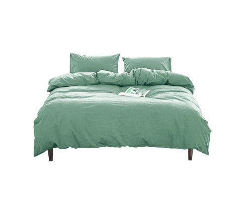 Cosy Club Quilt Cover Cosy Club Duvet Cover Quilt Set King Flat Cover Pillow Case Essential Green
