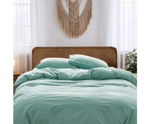 Cosy Club Quilt Cover Cosy Club Duvet Cover Quilt Set King Flat Cover Pillow Case Essential Green