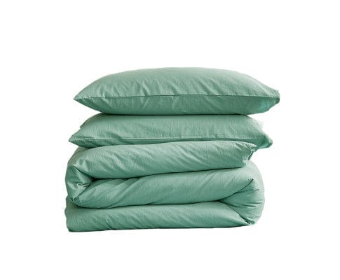 Cosy Club Quilt Cover Cosy Club Duvet Cover Quilt Set King Flat Cover Pillow Case Essential Green