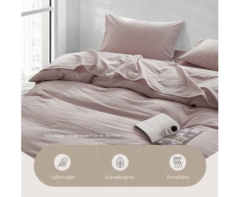 Cosy Club Quilt Cover Cosy Club Duvet Cover Quilt Set King Flat Cover Pillow Case Essential Purple