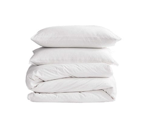 Cosy Club Quilt Cover Cosy Club Duvet Cover Quilt Set King Flat Cover Pillow Case Essential White