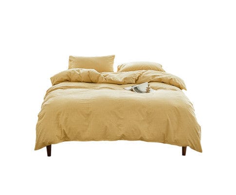 Cosy Club Quilt Cover cosy Club Duvet Cover Quilt Set King Flat Cover Pillow Case Essential Yellow