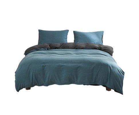 Cosy Club Quilt Cover Cosy Club Quilt Cover Set Cotton Duvet - Blue Dark Blue