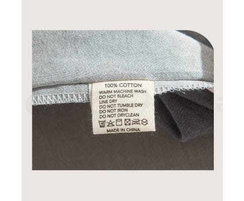 Cosy Club Quilt Cover Cosy Club Quilt Cover Set Cotton Duvet - Dark Grey