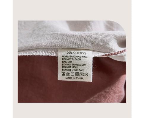 Cosy Club Quilt Cover Cosy Club Quilt Cover Set Cotton Duvet - Red Beige