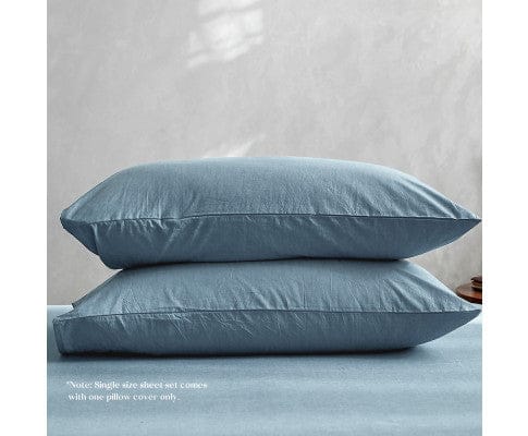 Cosy Club Bed Sheets Cosy Club Sheet Set Bed Sheets Set - Flat Cover Pillow Case Blue Essential