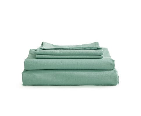 Cosy Club Bed Sheets Cosy Club Sheet Set Bed Sheets Set - Flat Cover Pillow Case Green Essential