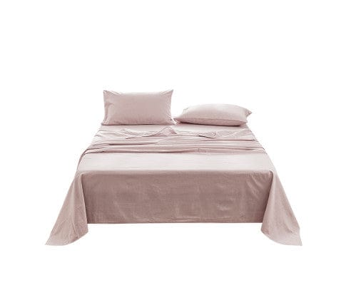 Cosy Club Bed Sheets Cosy Club Sheet Set Bed Sheets Set - Flat Cover Pillow Case Purple Essential
