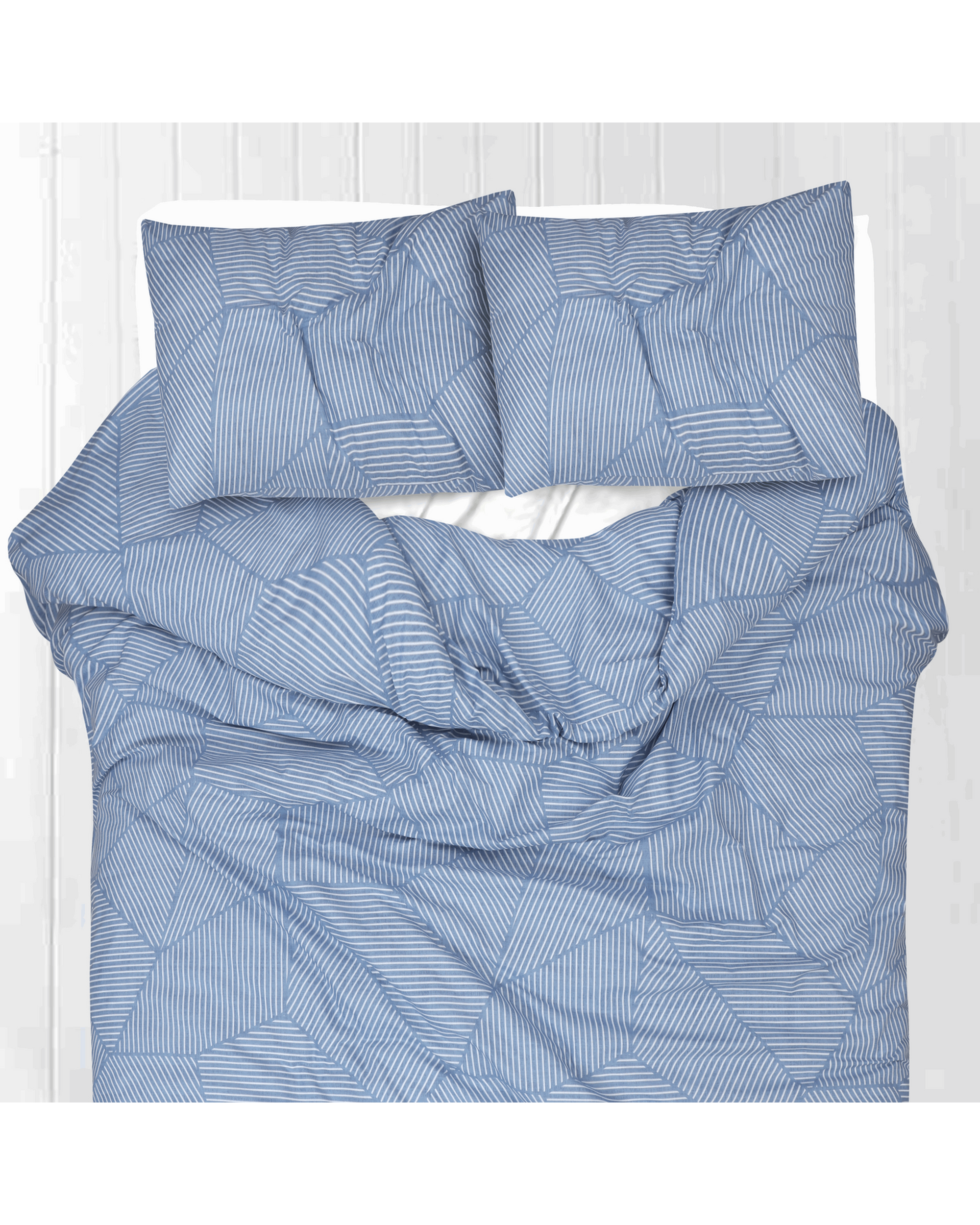 Amsons Pure Cotton Quilt Cover Set - Ariana Denim Amsons