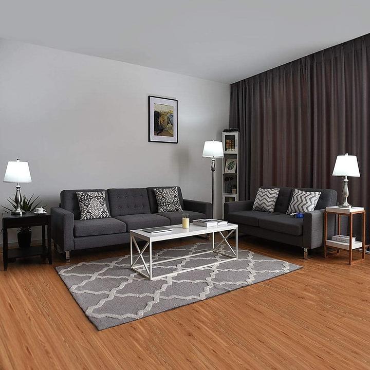 3-Piece Lamp Set with Nickel Finish for Modern Home Palermo