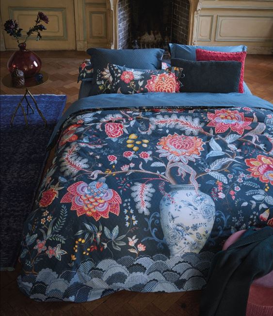 Pip Studio Tree of Life Dark Blue Cotton Quilt Cover Set Pip Studio