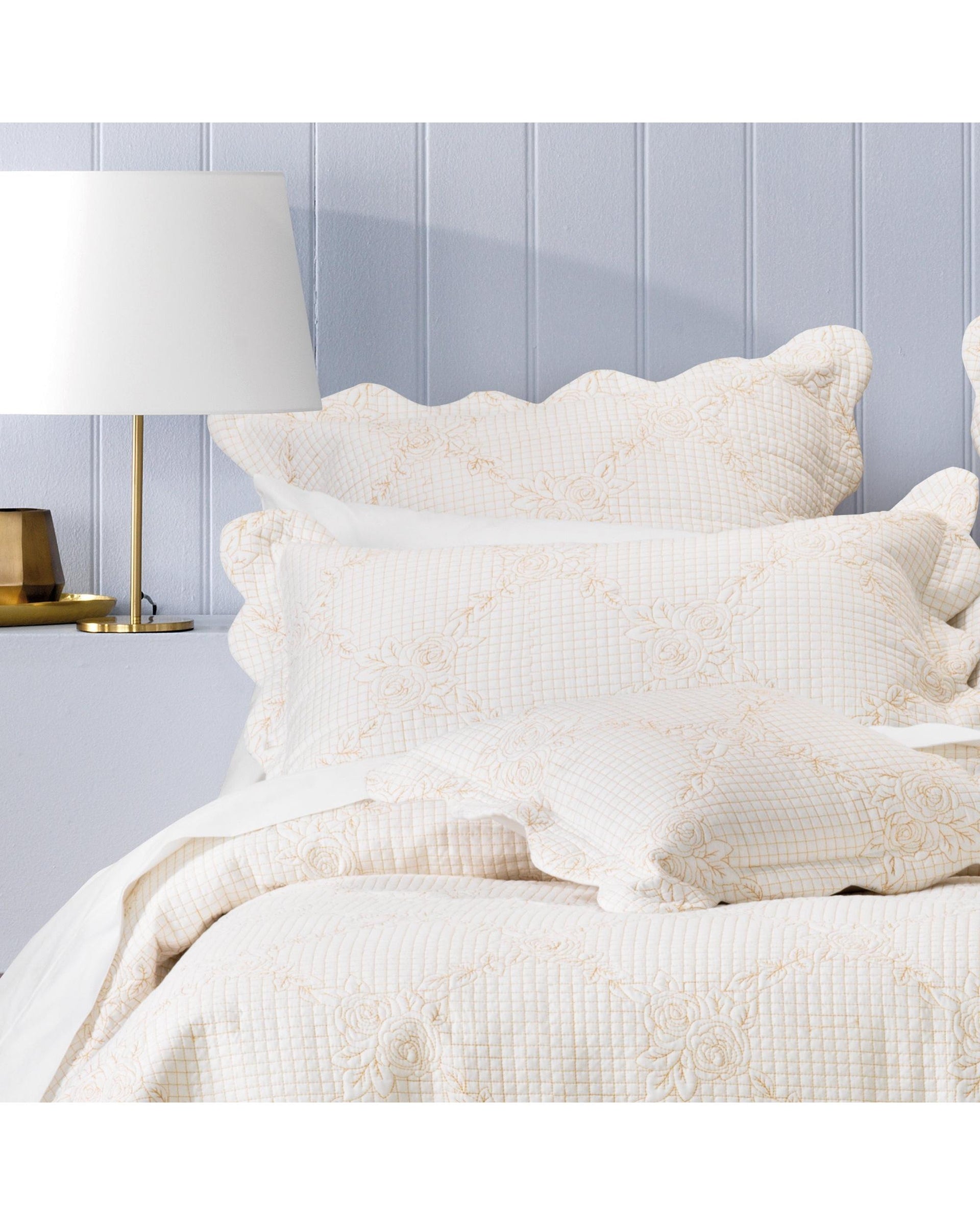 Bianca Bedding BELLE BEDSPREAD SET ECRU Bianca Bedding