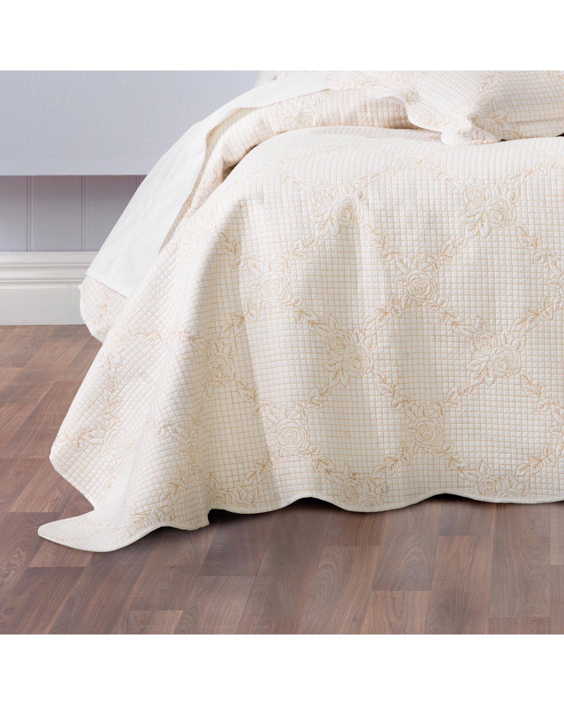 Bianca Bedding BELLE BEDSPREAD SET ECRU Bianca Bedding