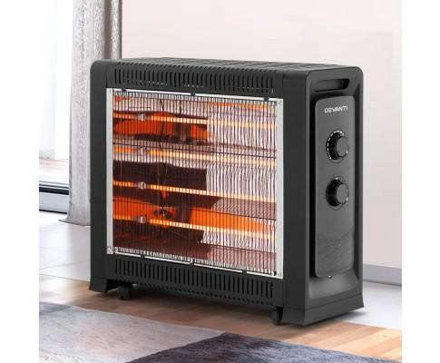 Devanti Heater 2200W Electric Infrared Panel Portable Heater