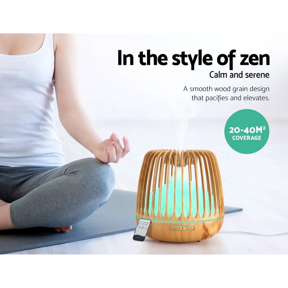Devanti Diffuser 4-In-1 Aroma Diffuser Aromatherapy Humidifier Essential Oil 500ml