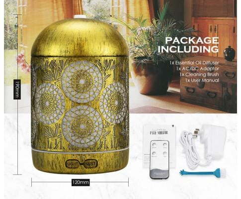 Devanti Diffuser Aromatherapy Diffuser Aroma Essential Oil Ultrasonic Air Humidifier Mist