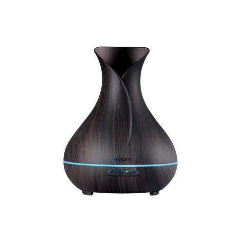 Devanti Diffuser Dark Wood 4 in 1 Aroma Diffuser 400ml with remote control