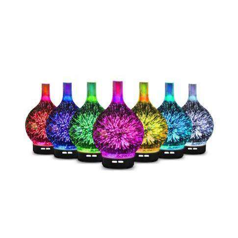 Devanti Diffuser Dark Wood Aroma Diffuser LED Firework 100ml