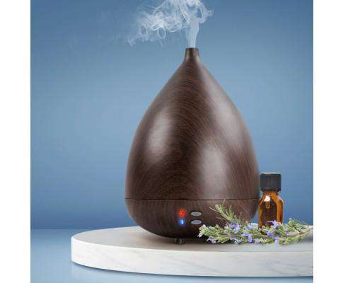 Devanti Diffuser Darkwood Aroma Diffuser Air Humidifier Dark Wood 300ml