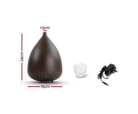Devanti Diffuser Darkwood Aroma Diffuser Air Humidifier Dark Wood 300ml