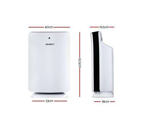 Devanti Purifier Home HEPA Ultimate Air Purifier - Remote Timer - ALLERGEN REMOVER