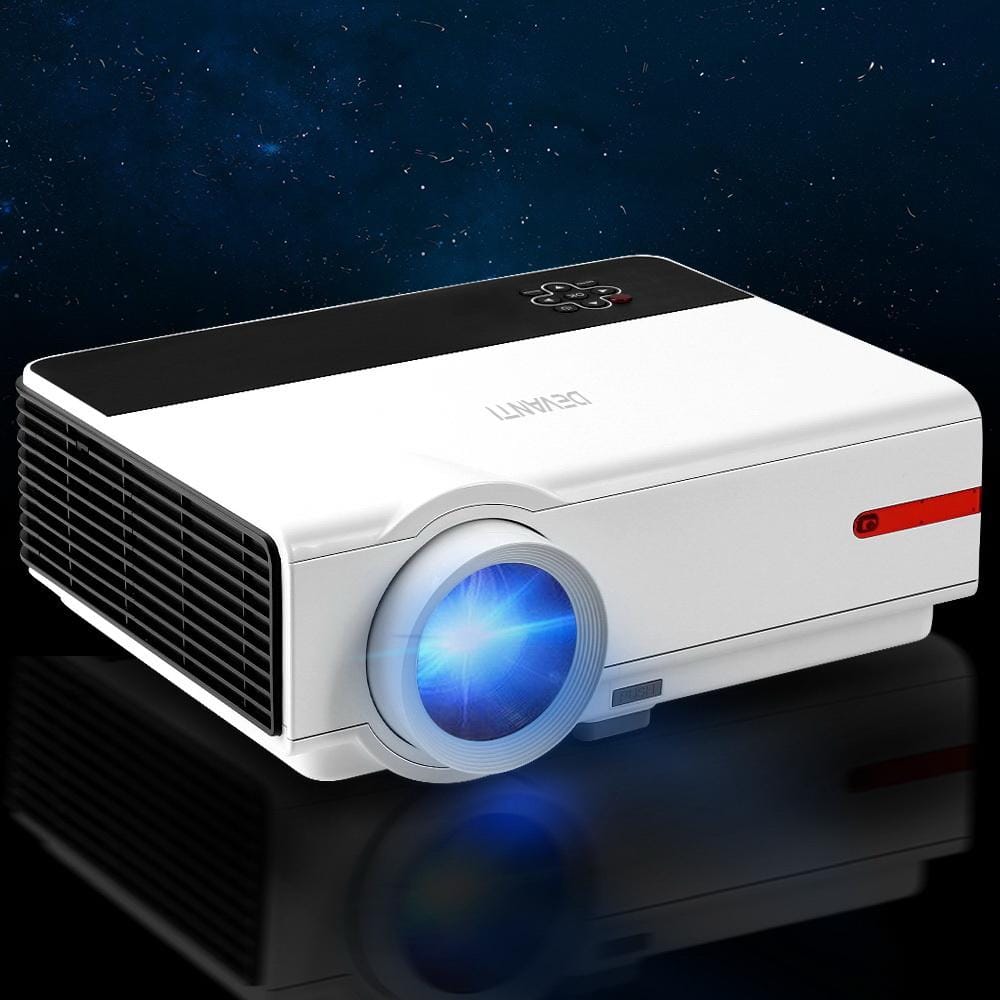 Devanti Projectors Mini Video Projector Portable HD 1080P 3200 Lumens Home USB VGA HDMI