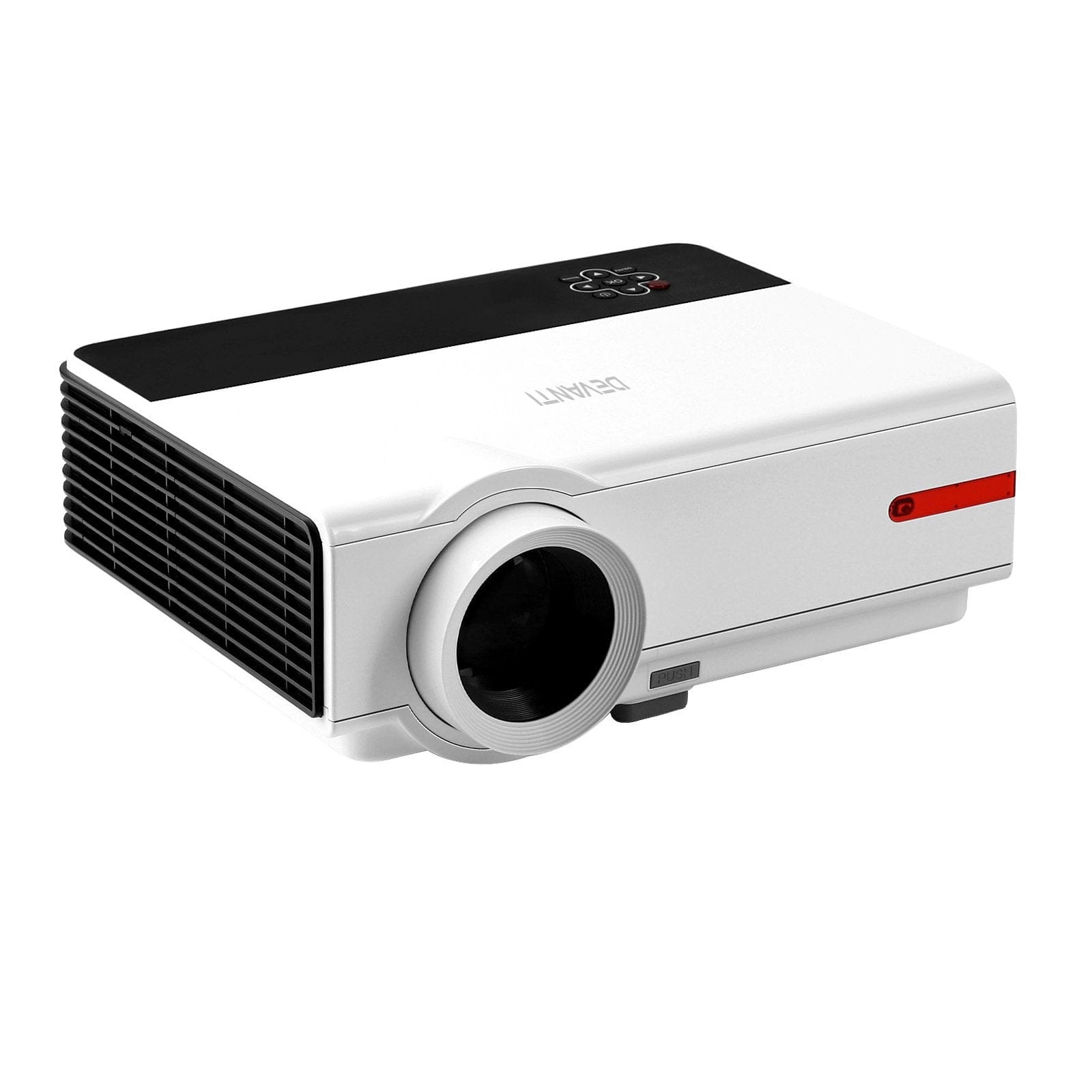 Devanti Projectors Mini Video Projector Portable HD 1080P 3200 Lumens Home USB VGA HDMI