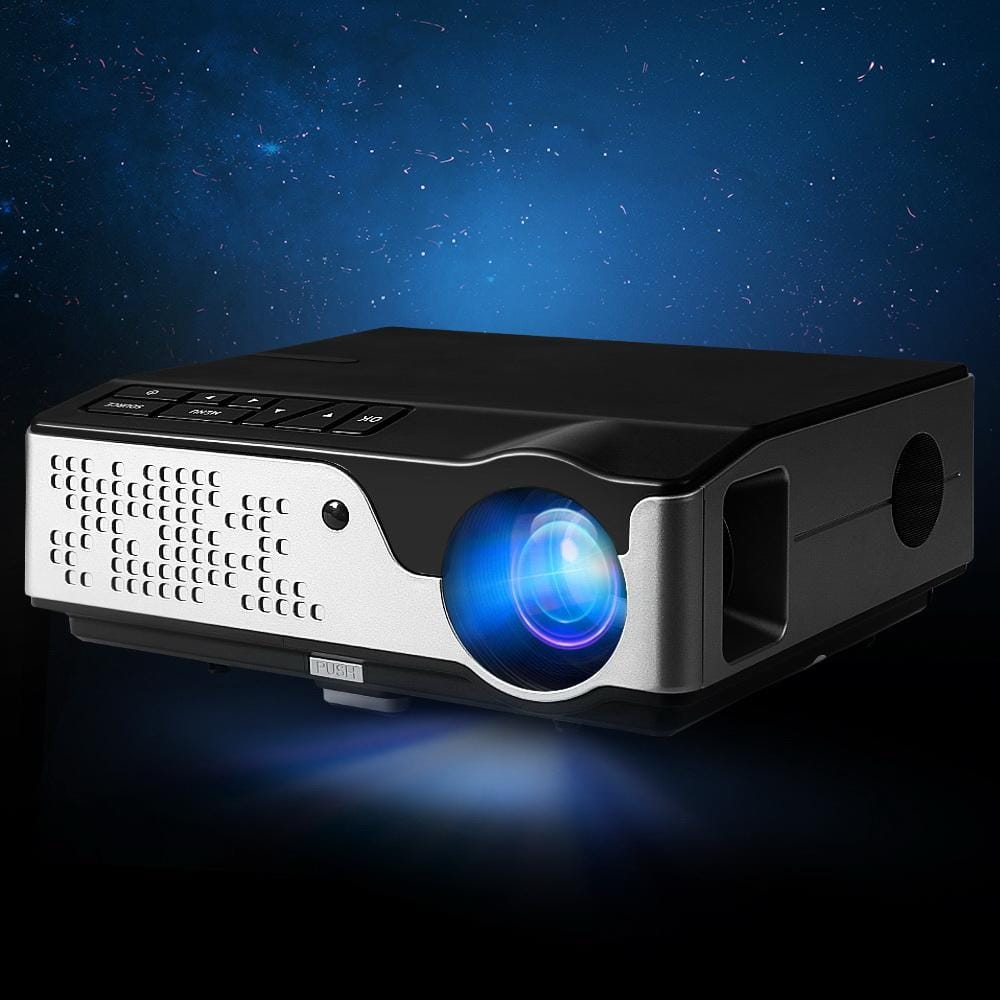 Devanti Projectors Video Projector Wifi USB Portable 4000 Lumens HD 1080P Home Theater Black