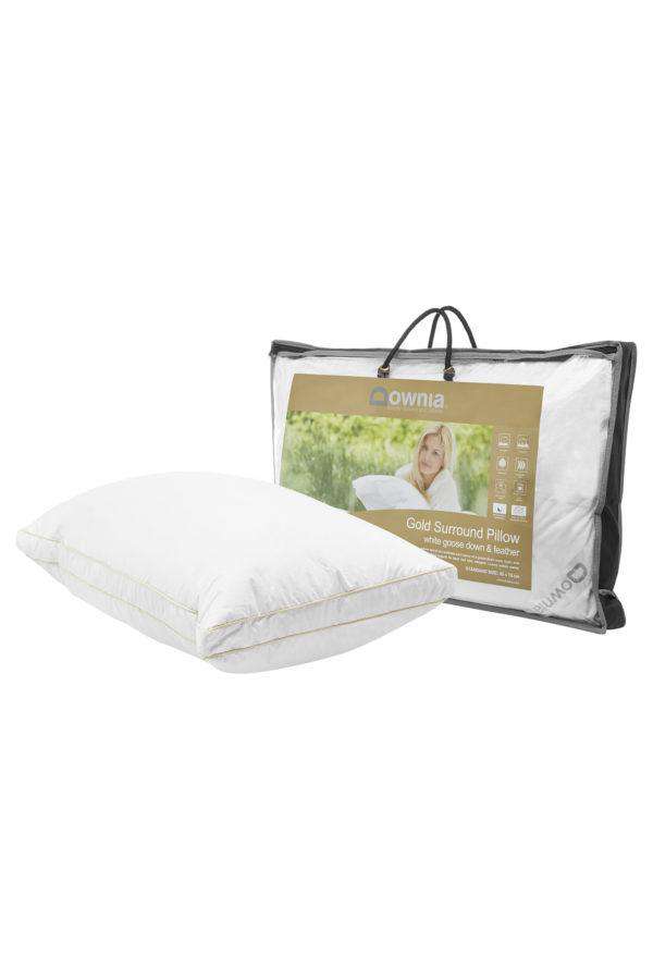 Downia Pillows/Cushions Downia Gold Surround Collection 90 Goose Pillow