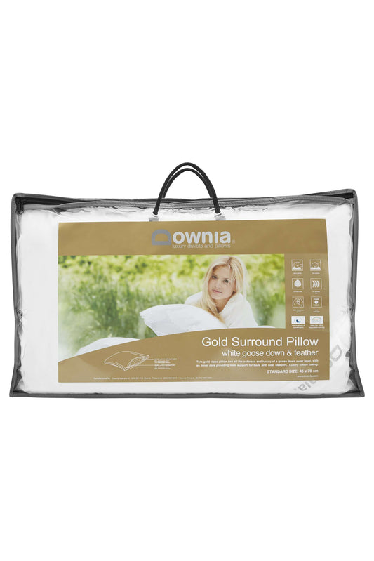 Downia Pillows/Cushions Downia Gold Surround Collection 90 Goose Pillow