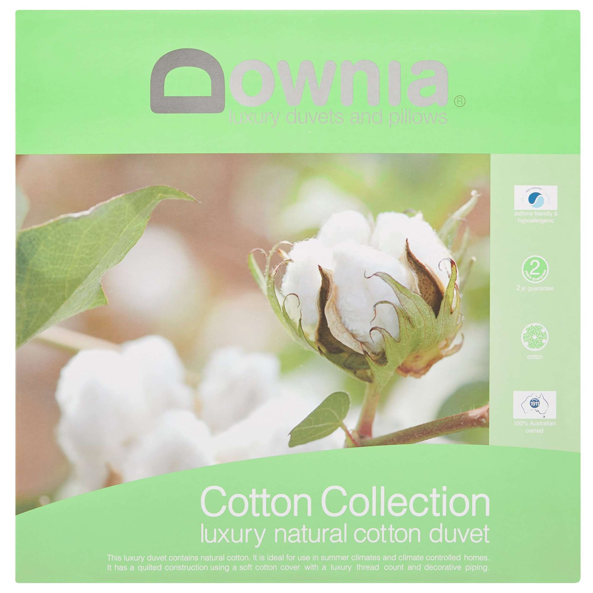 Downia Duvet/Quilt Downia Luxury Natural 100% Cotton Quilt