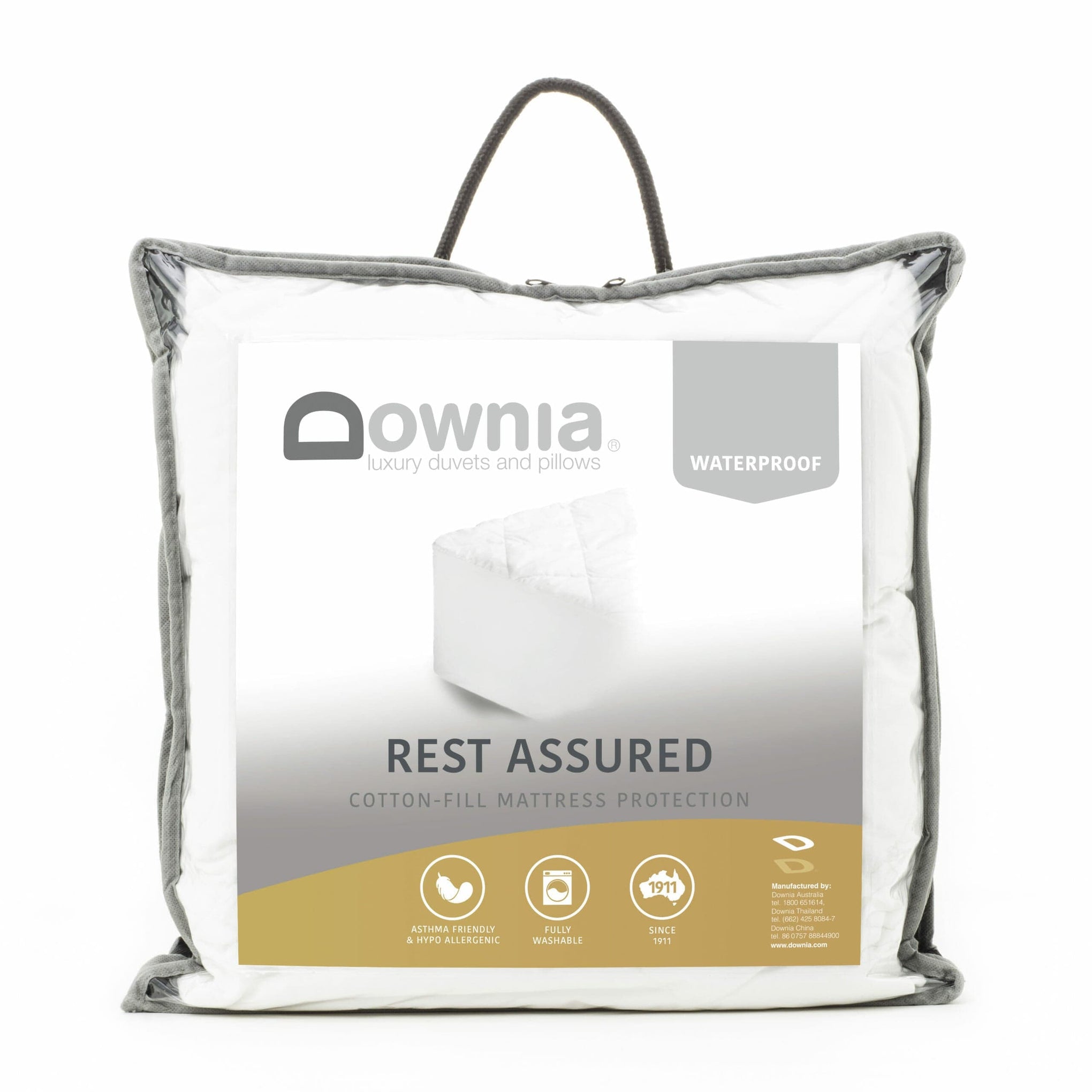Downia Mattress Protector Downia Rest Assured MATTRESS PROTECTOR Waterproof Cotton Filled