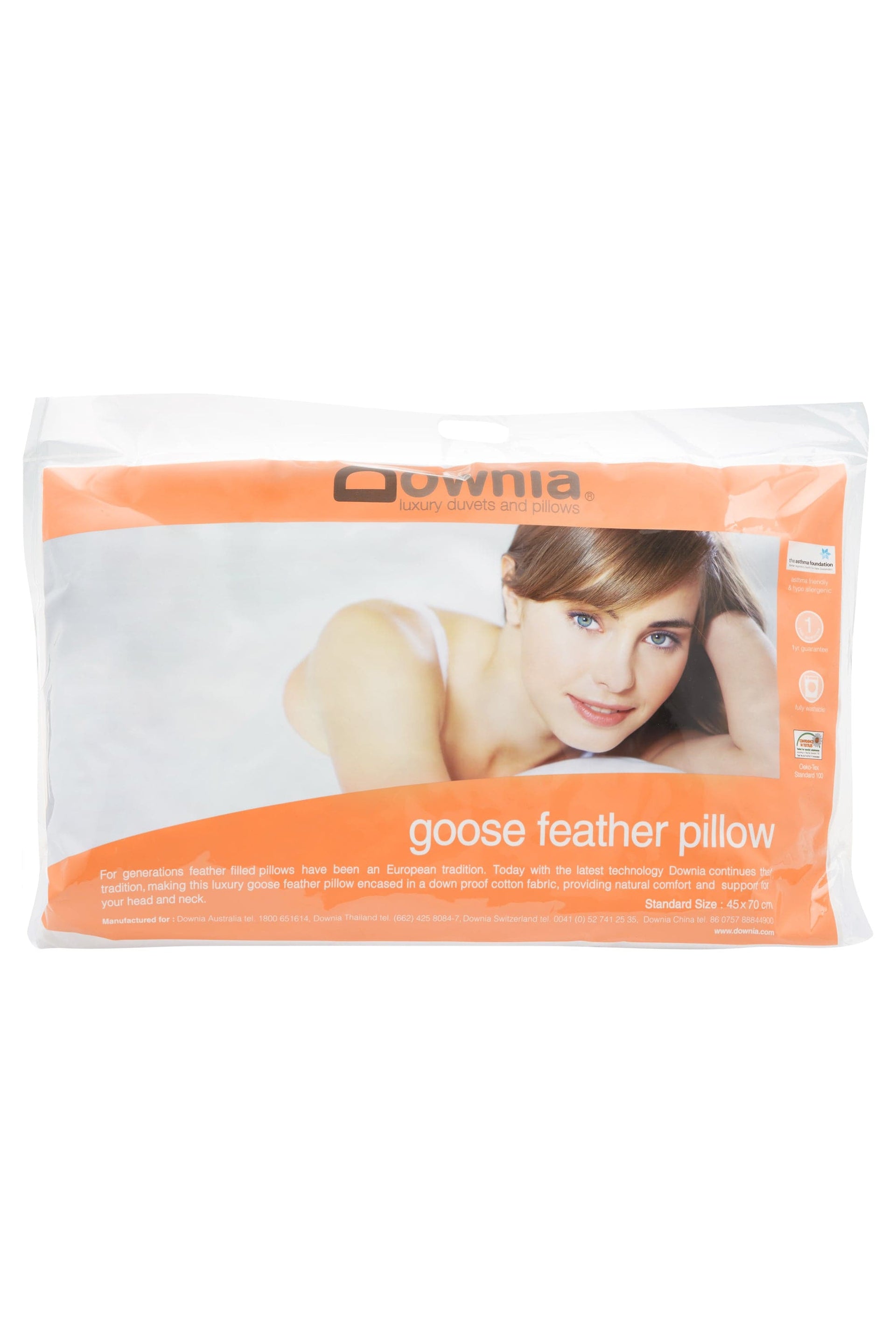 Downia Pillows/Cushions Standard Downia GOOSE FEATHER PILLOW - Firm