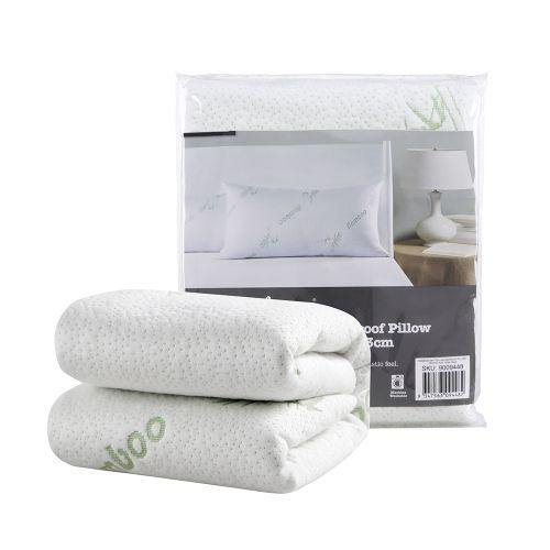 Dreamaker Mattress Protector Dreamaker Bamboo Knitted Waterproof Pillow Protector Twin Pack