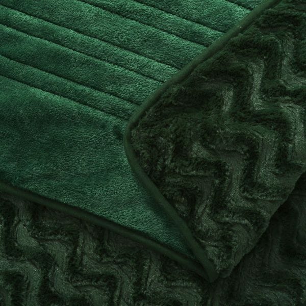 Dreamaker Electric Blanket Dreamaker Faux Fur Heated Throw Eden Green