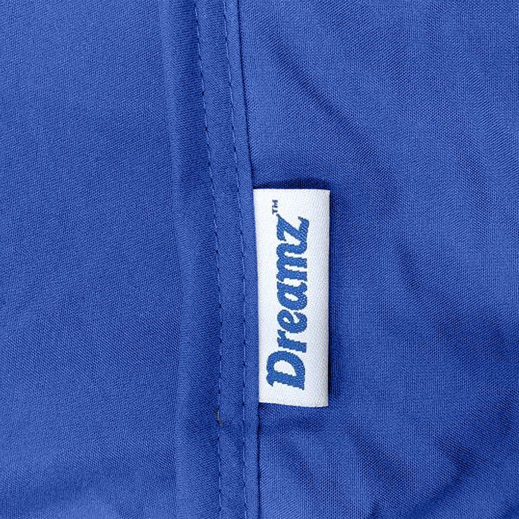 Dreamz Weighted Blanket 11KG Adults Size Anti Anxiety Weighted Blanket Gravity Blankets Blue