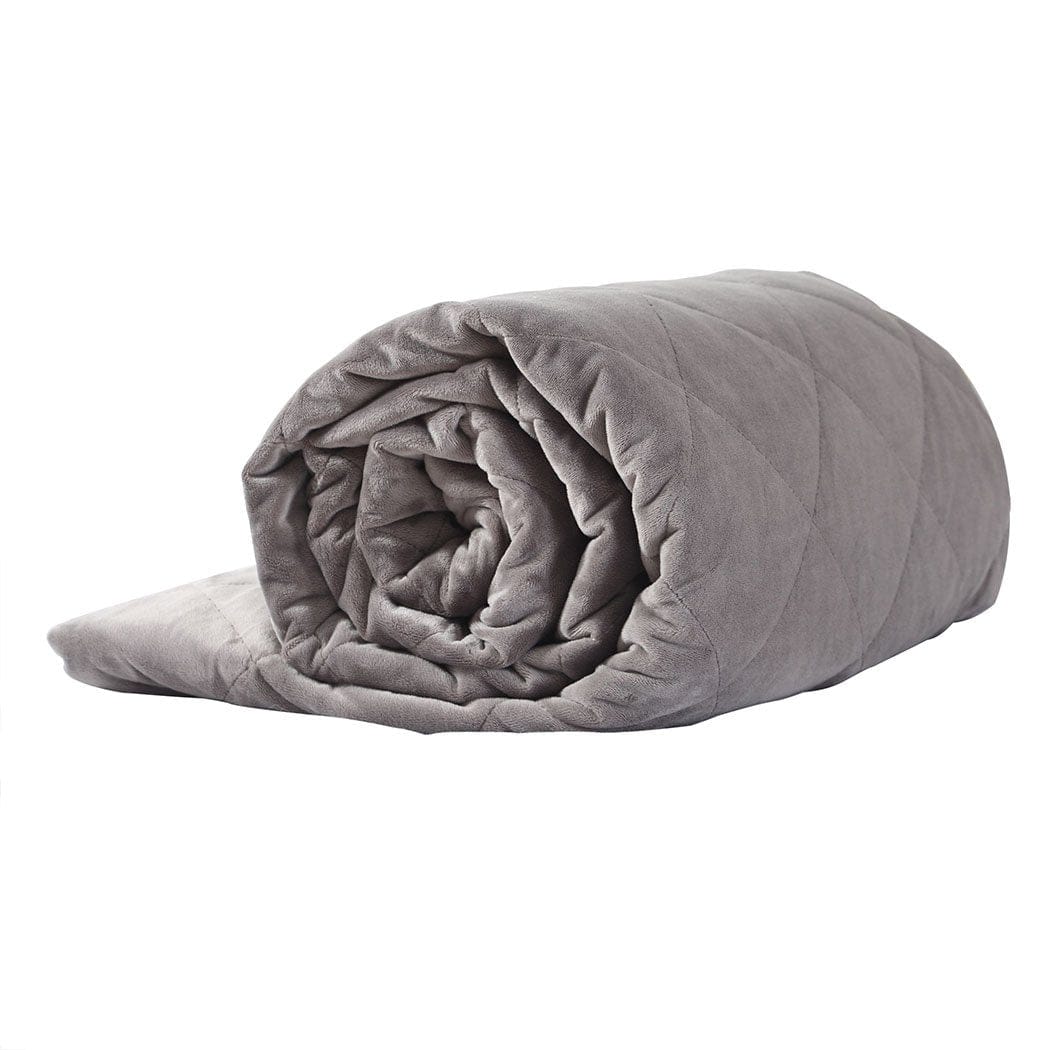 Dreamz Weighted Blanket 11KG Adults Size Anti Anxiety Weighted Blanket Gravity Blankets Grey
