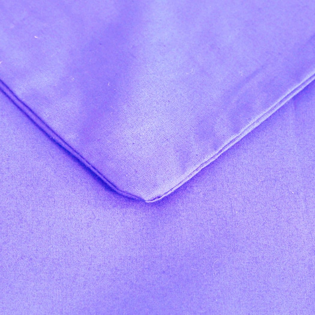 Dreamz Weighted Blanket 121x91cm Anti Anxiety Weighted Blanket Blankets Bamboo Cover Only Purple